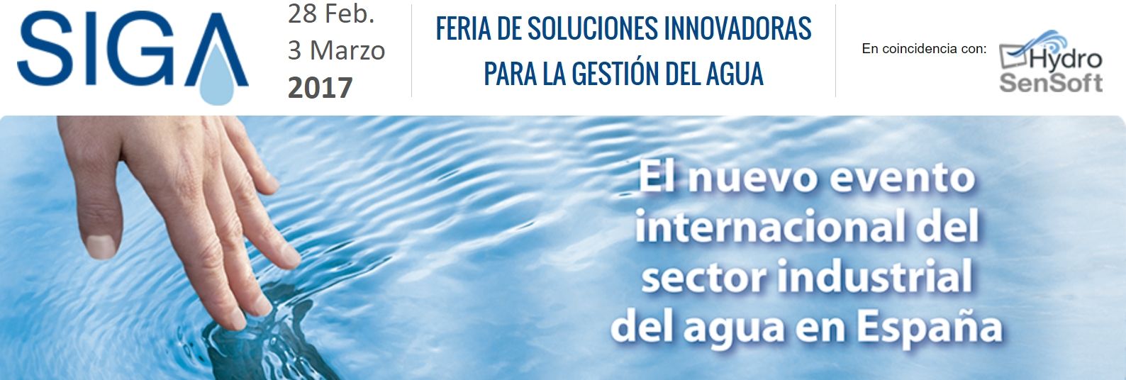 Simulaciones y Proyectos estará presente en la feria internacional del agua SIGA 2017 que se celebrará en Madrid en Marzo